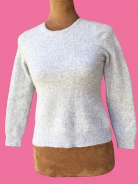Cashmere Charter Club Luxury 100% Cashmere Sweater Women's XS Gray Crewneck